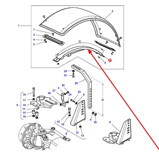Slika Mudguard mount MF3789029M1