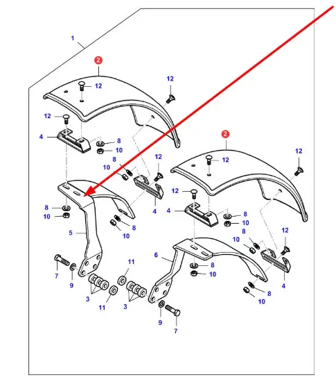 Slika Right fender mount MFVA383876