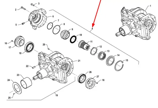 Slika Differential lock complete P5M31501028