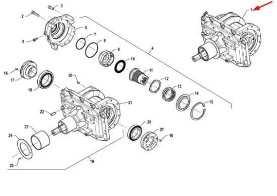 Slika P5M31502009 Gearbox Assembly