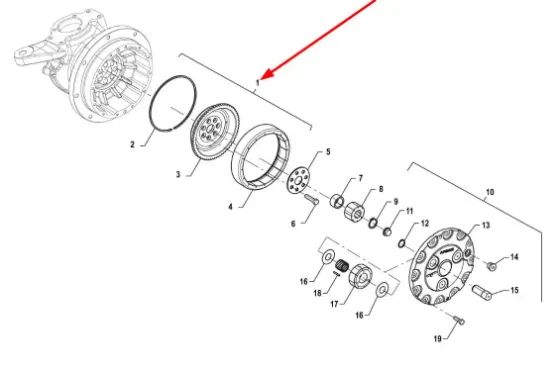 Slika Final drive gear ring P5M31701005