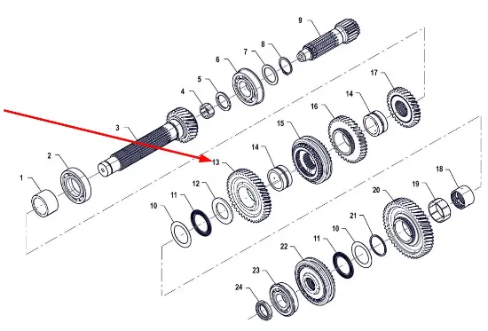 Slika Gear wheel P5M37201109