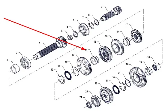 Slika Synchronizer bushing 50 x 63 x 33 P5M37201121