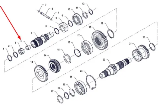 Slika Gearbox bushing P5M37201133