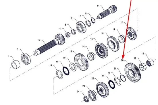 Slika Gear wheel P5M37202103