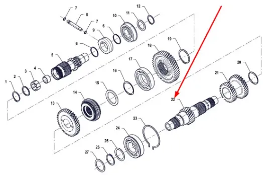 Slika Input shaft P5M37202105