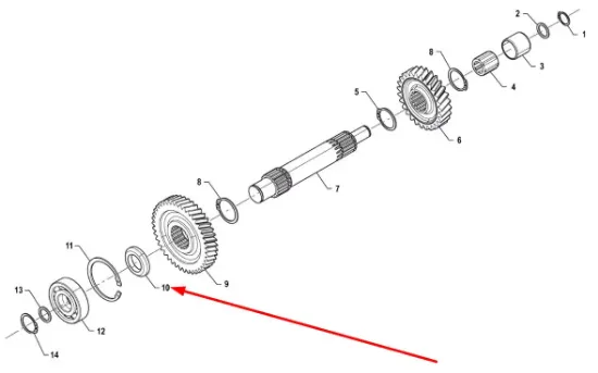 Slika Gear spacer P5M37202109