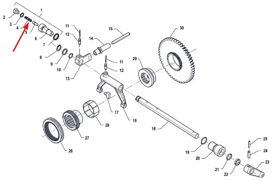 Slika Lever spring P5M37401121