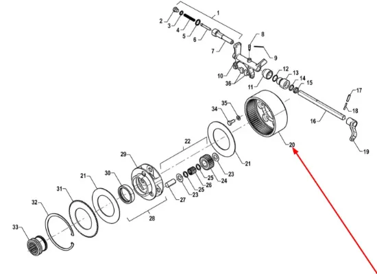 Slika Planetary gear housing gear P5M38101101