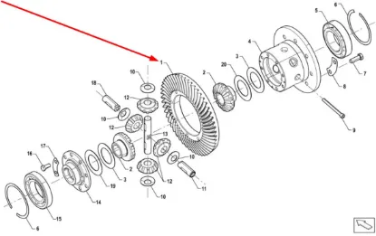 Slika Differential crown wheel P5M38201102