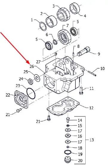 Slika Gearbox housing P5M42101106