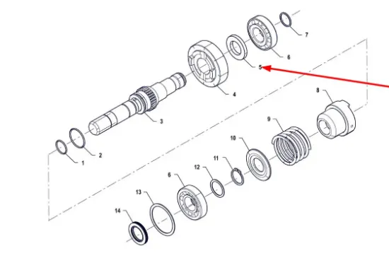 Slika Shaft spacer P5M42201102