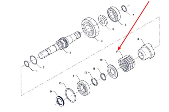 Slika Clutch spring P5M42201110