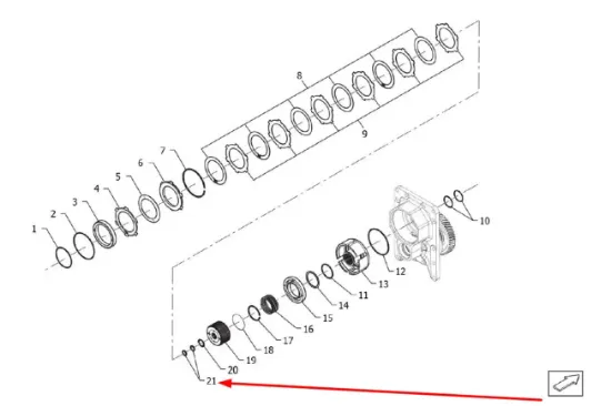 Slika Sealing ring P5P41101159