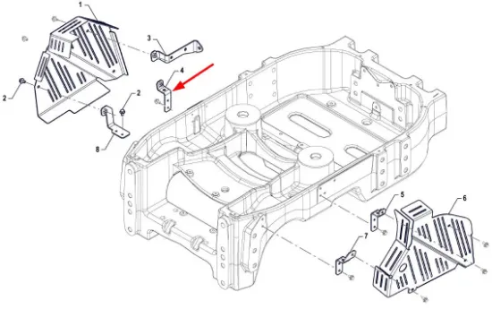 Slika Left front lower cover bracket P5S10101104