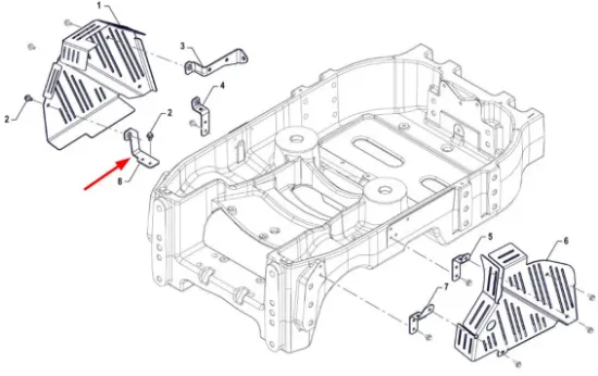 Slika Left rear lower cover bracket P5S10101105