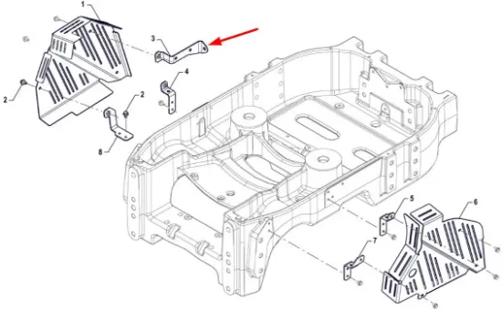 Slika Left lower cover bracket P5S10101106