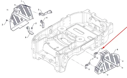 Slika Right front lower cover bracket P5S10101109