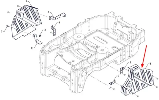 Slika Right lower engine cover P5S10101138