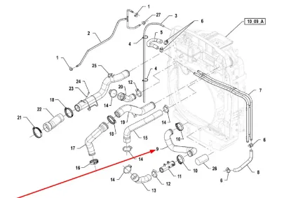 Slika Radiator hose P5S13101188