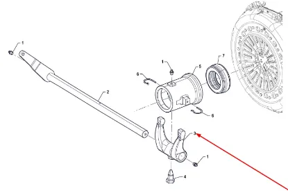 Slika Clutch shaft fork P5S21201194