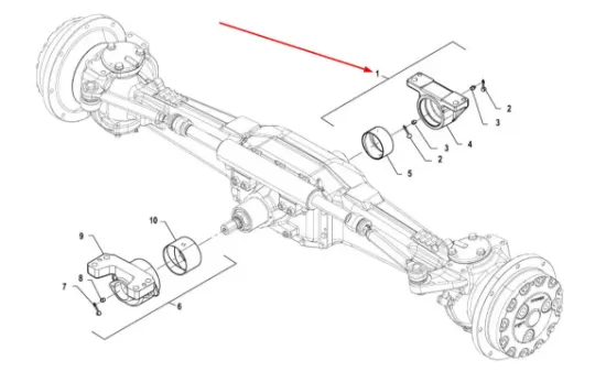 Slika Front axle bracket P5S31201005