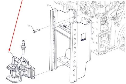 Slika Rear semi-automatic hitch P5S35001110