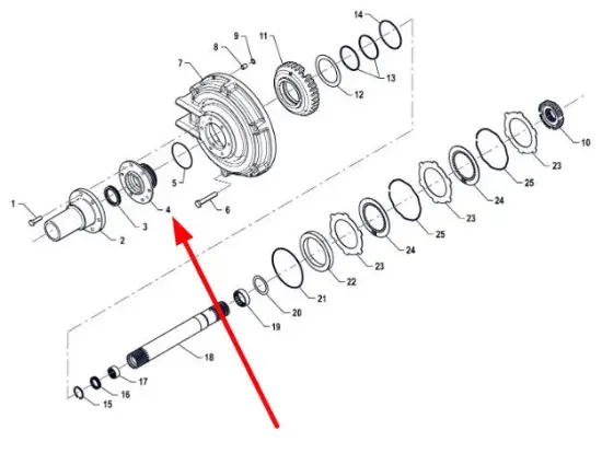 Slika Gearbox hub P5S37301024