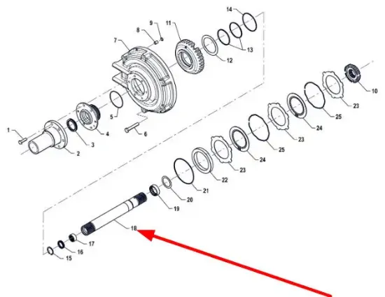 Slika Gearbox shaft P5S37301265