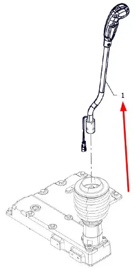 Slika Gear shift lever P5S37401013