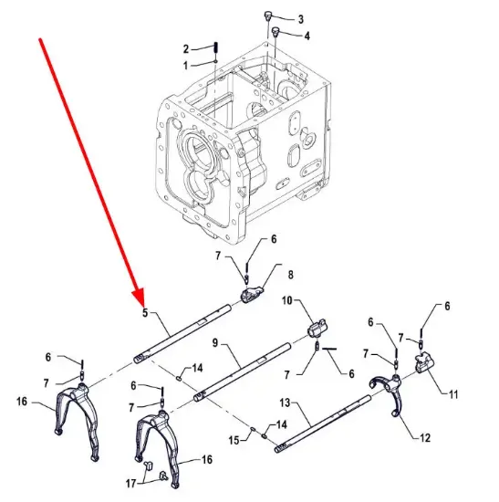 Slika Gear shaft I P5S37401109