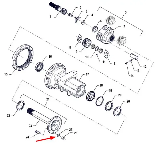 Slika Rim mounting bolt washer P5S39103201