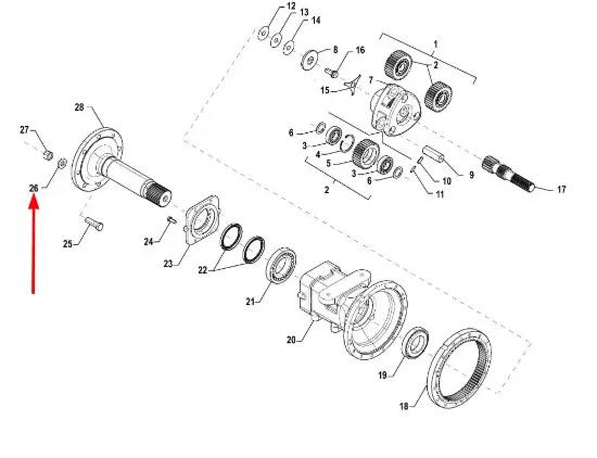 Slika Wheel stud washer M22 P5S39104118