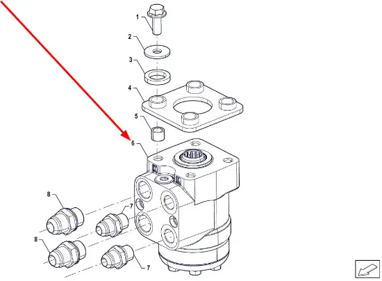 Slika P5S40101118 steering system orbitrol