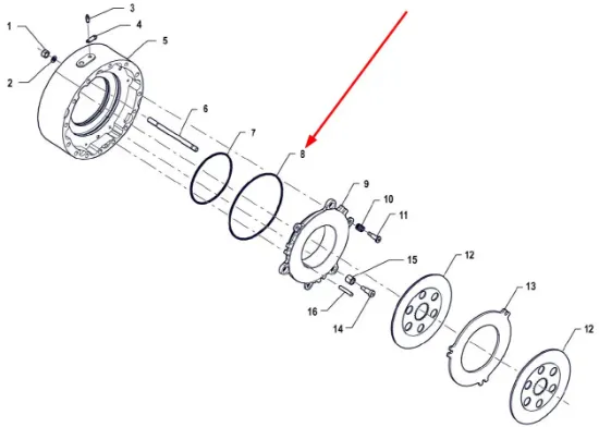 Slika Brake system sealing ring P5S43101108