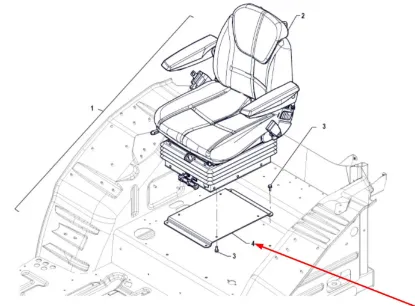 Slika Seat mounting plate P5S44101110