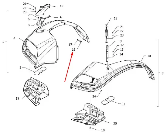 Slika Fender mounting plate P5S45601149