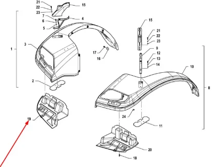 Slika Rear fender cover left P5S45601156