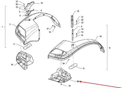 Slika Rear fender cover right P5S45601157