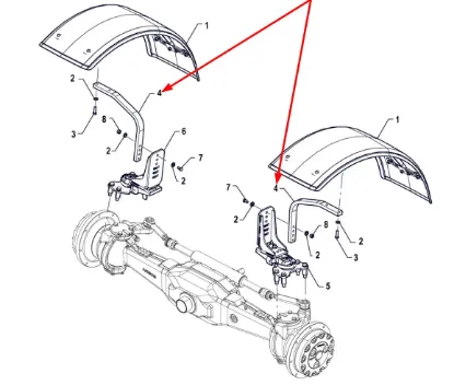 Slika Mudguard bracket P5S47701103