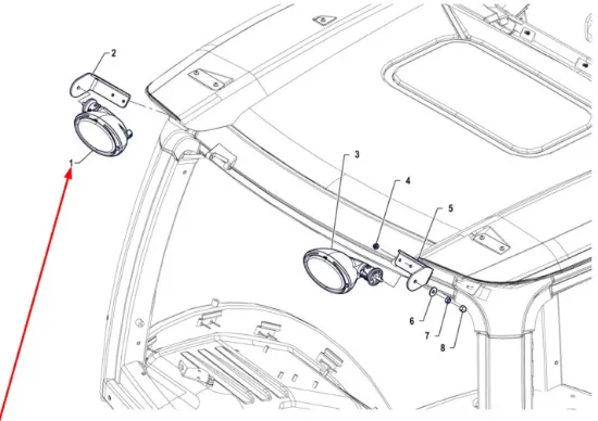 Slika Rear work lamp left P5S48401118