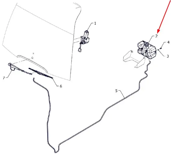 Slika Windshield washer fluid reservoir P5S48601005