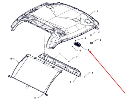 Slika Speaker grille P5S48601106