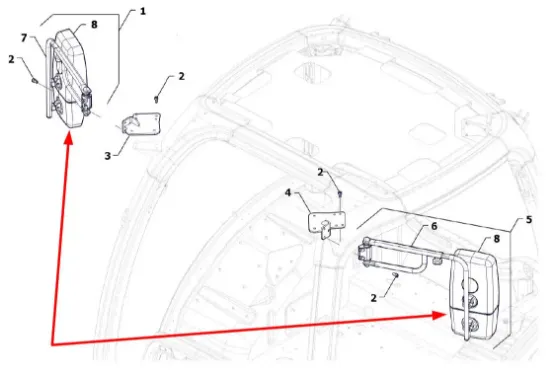 Slika Side mirror P5S52801121