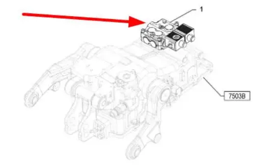 Slika Rear linkage control solenoid valve P5S55101099