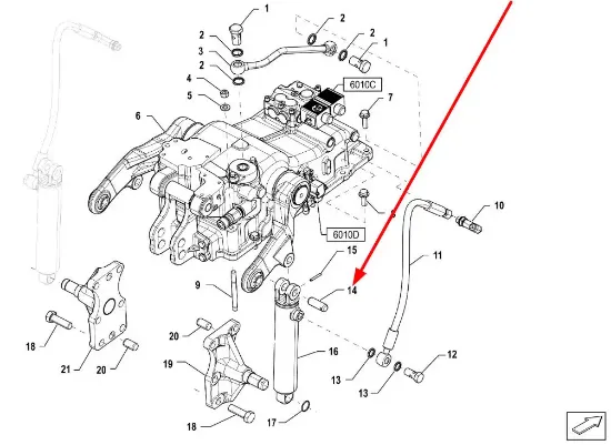 Slika Rear cylinder mounting pin P5S55101101