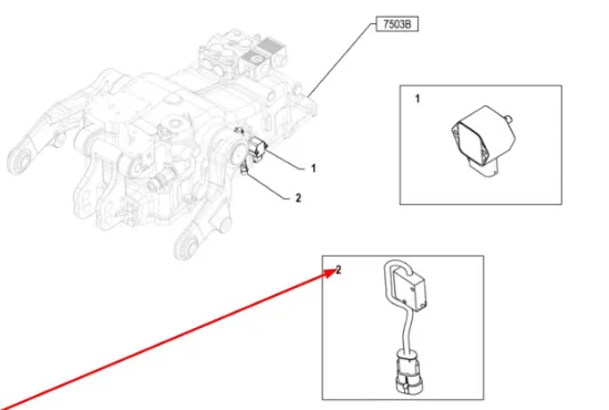 Slika Arm position sensor P5S55101238