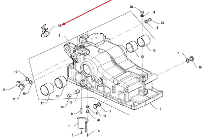 Slika Rear linkage seal kit P5S55102120