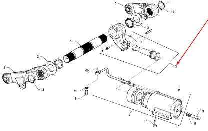 Slika P5S55102131 actuator piston connecting rod