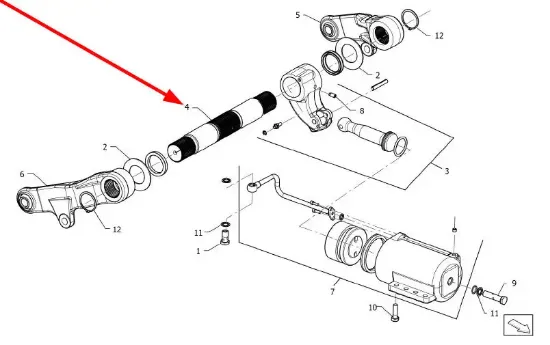 Slika Milled shaft of the lifter P5S55102133